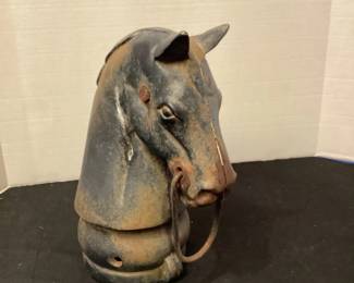 Cast iron horse fence post topper (2 available)