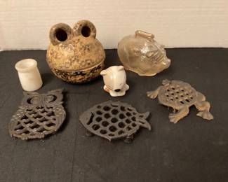 Iron trivets & collectibles