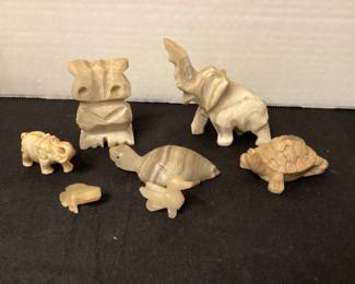 Carved stone figurines