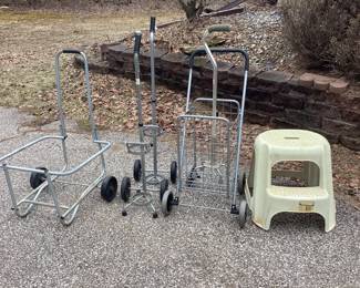 Garbage can dolly, tank carts, market cart, stool
