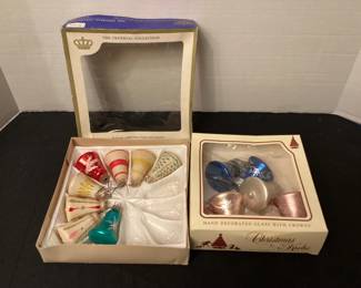 Vintage Christmas bell ornaments