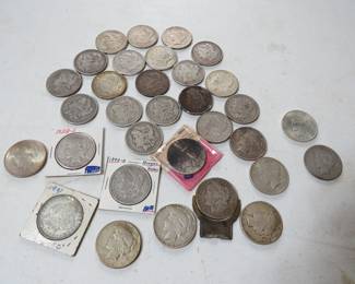 Morgans & Peace Dollars - Circulated