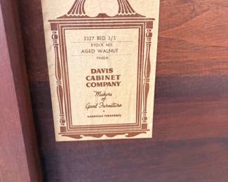 2 antique twin bed manufacturer label 