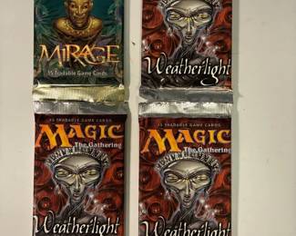 Magic The Gathering Weatherlight And Mirage Booster Packs Sealed