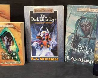 RA Salvatore The Dark Elf Trilogy Servant of The Shard Signed Other Fantasy Books