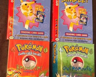 Pokmon Base Set Theme Decks Brushfire Overgrowth and Official Guide Book