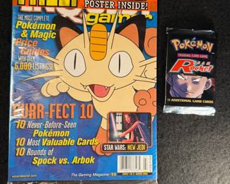 Pokemon Comic Book Sealed And Team Rocket Booster Pack Sealed