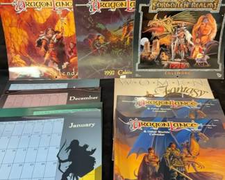 Dragonlance Forgotten Realms Calendars 1990s