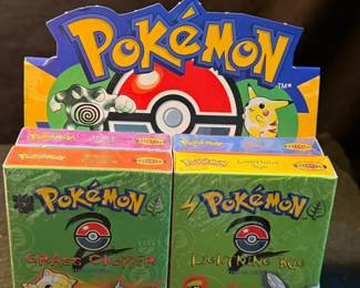 Pokmon Trading Card Base Sets Hot Water Lightning Bug Grass Chopper And Psych Out Sealed