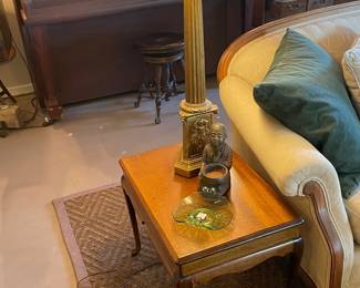 One of a pair of small mahogany Queen Anne  cocktail tables