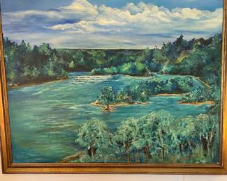 Wetumpka’s artist Spiro “ View of the Coosa junction with the Alabama River