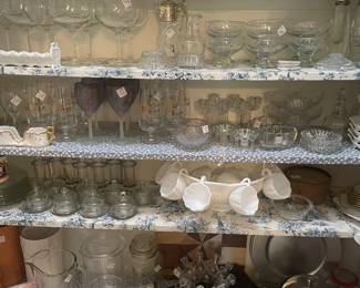 Loads of glassware and entertaining necessities