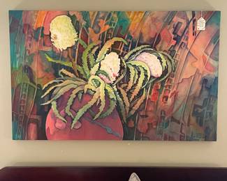 Montgomery artist Jane Segrest “ Thistles” painting 