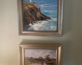 Two Becky Espinoza paintings