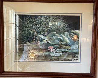 Georgia artist Ralph Taylor “ Waterlilies” watercolor 