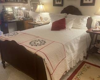 1920’s walnut full size bed