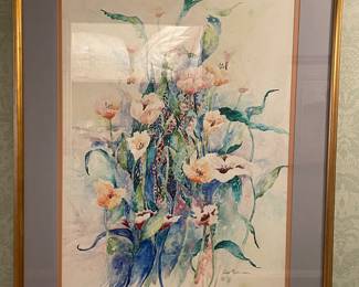 Montgomery artist Dot Robinson floral watercolor 