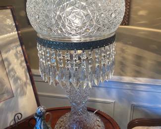 The other stunning cut glass lamp