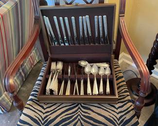 Extra large set of silverplate flatware