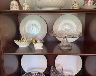 Gorham crystal bowls and other china