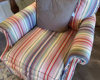 Wonderful colorful striped armchair ( one of two)