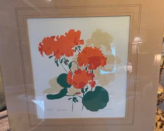 Karen Jacobs  Geranium print