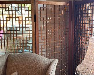 Wonderful teak wood screen
