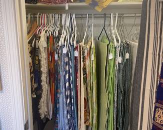 Closet of casual table linens