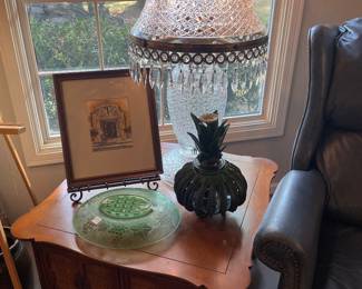  1960’s over sized mahogany end table ( one of a pair)