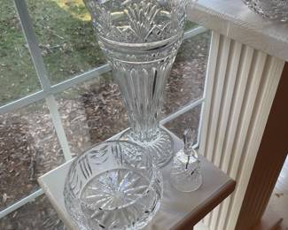 Waterford bowl and large Shannon vase
