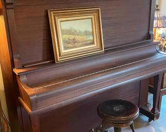 Turn of the century mahogany piano