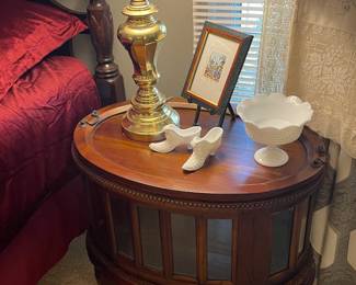 Mahogany curio table