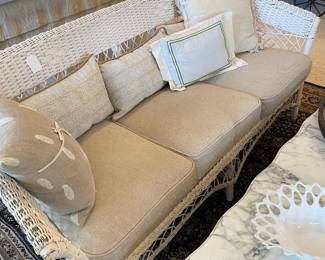 Wonderful vintage wicker sofa