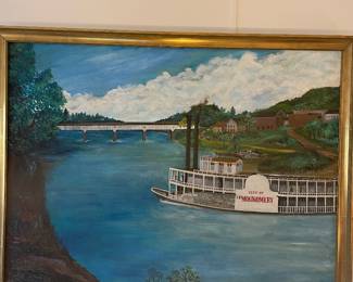 Wetumpka’s artist Spiro riverboat painting