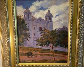 Les Yarbrough “Mexican Church” Former illustrator for Southern Living and award winning artist from Birmingham 