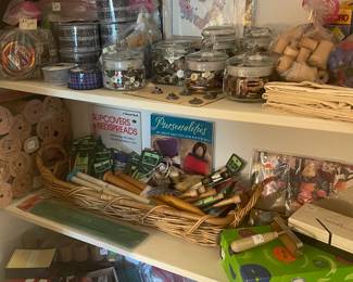 Detail of craft closet