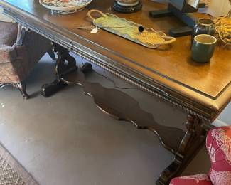 Renaissance Revival library table / desk