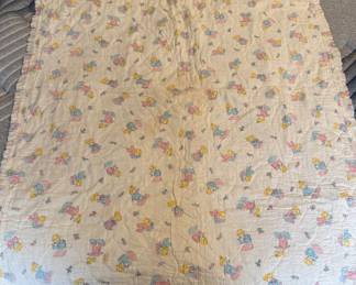 Vintage Jack Turk Quilted Baby Blanket