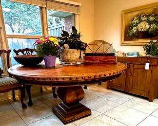 Ranch Style Round Dining Table