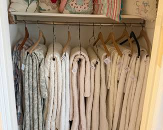 More comforter selections in the hall closet