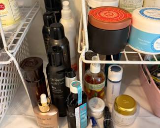 Moroccan oil and Oribe hair products