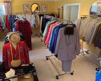 Business suits, evening ware, capris, dresses and p.j.'s