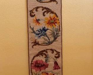 Needlepoint bell pull