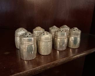 Sterling silver salt and pepper shaker sets