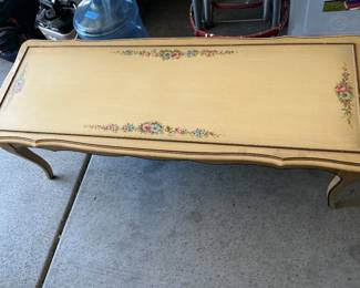 Vintage stencil, coffee table