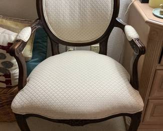 Antique balloon back armchair