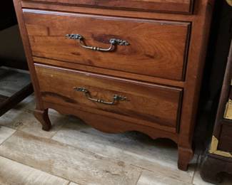 Antique walnut tree drawer, nightstand