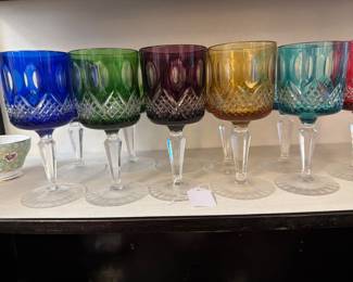 Vintage bohemian goblets
