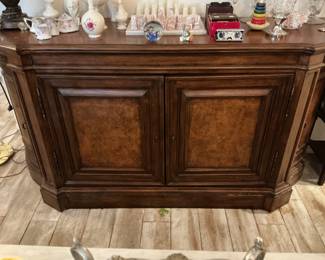 Antique mahogany buffet cabinet
