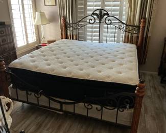 King size bed, and frame
